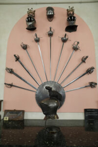 Sword wall display Penshurst