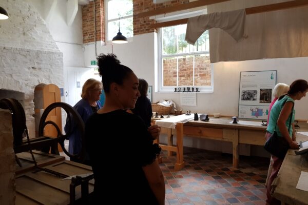 Daniella at Kelmarsh kictchen learning with children