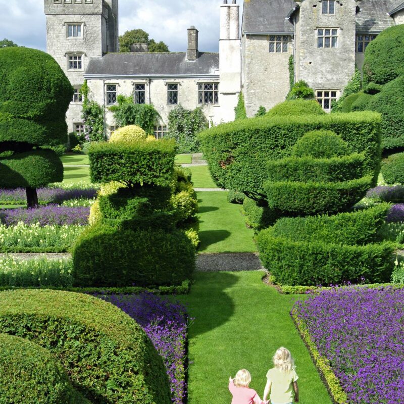 Family day out in Levens Hall, Cumbria