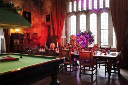 Christmas at Bamburgh Castle. Photograph: Stuart Boulton.