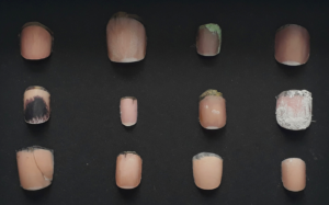 Fingernails, by Clare Charnley detail