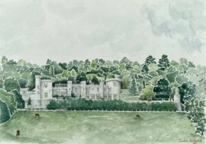 caerhays castle painting laura diggens